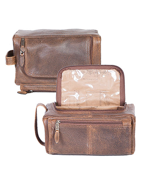 Load image into Gallery viewer, Aero Squadron Leather Shave Bag

