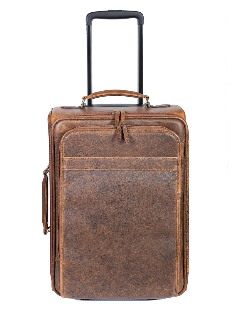 Load image into Gallery viewer, Aero Squadron Leather Wheeled Carry-On

