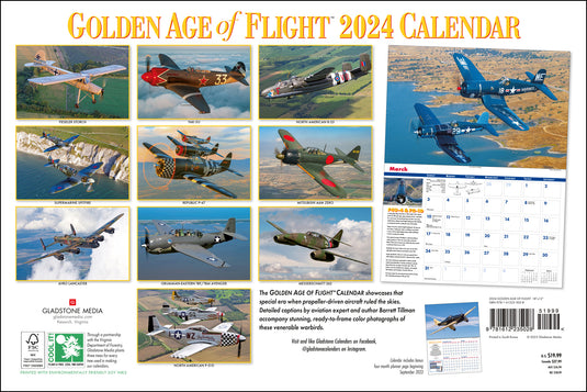 Golden Age of Flight 2024 Wall Calendar