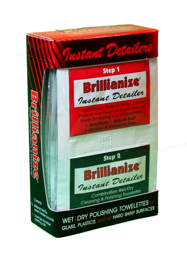 Brillianize Instant Detailers with Microfiber Polishing Cloth Kit