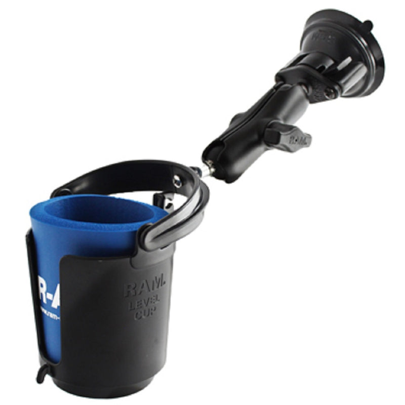 Load image into Gallery viewer, RAM Level Cup 16oz Drink Holder with RAM Twist-Lock Suction Cup
