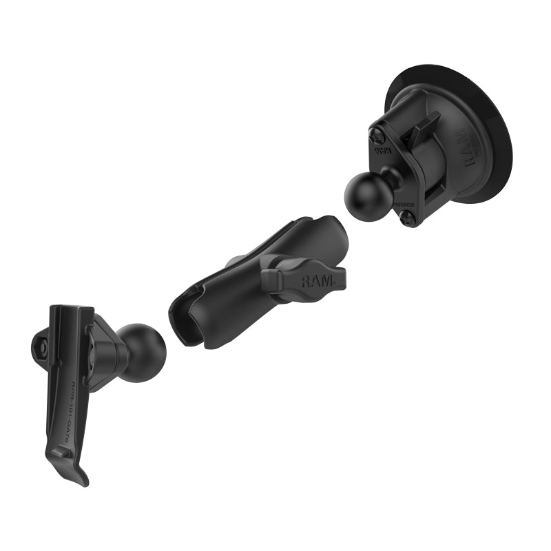 Load image into Gallery viewer, RAM Twist-Lock Suction Cup Mount with Garmin Spine Clip Holder
