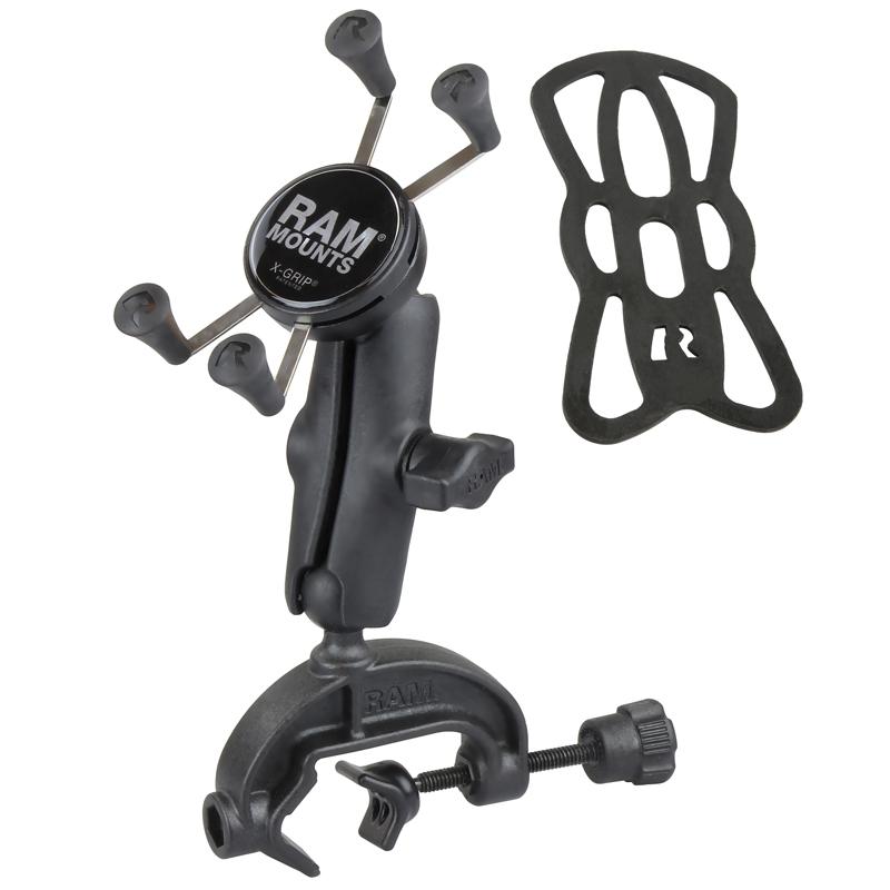 Load image into Gallery viewer, RAM X-Grip Phone Mount with Composite Yoke Clamp Base

