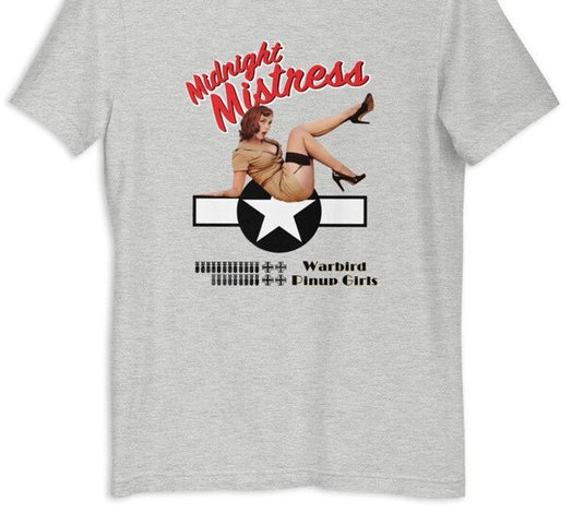Warbird Pinup Girls T-Shirt - Midnight Mistress