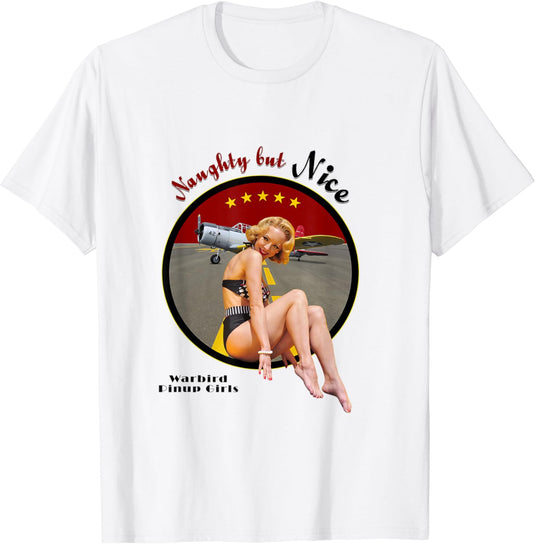 Warbird Pinup Girls T-Shirt - Naughty but Nice