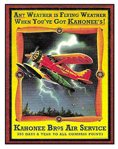 Kahonee's Air Service Tin Sign