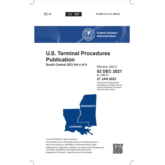 FAA IFR Terminal Procedures Bound South Central (SC-4) Vol 4 of 5 - Select Cycle Date