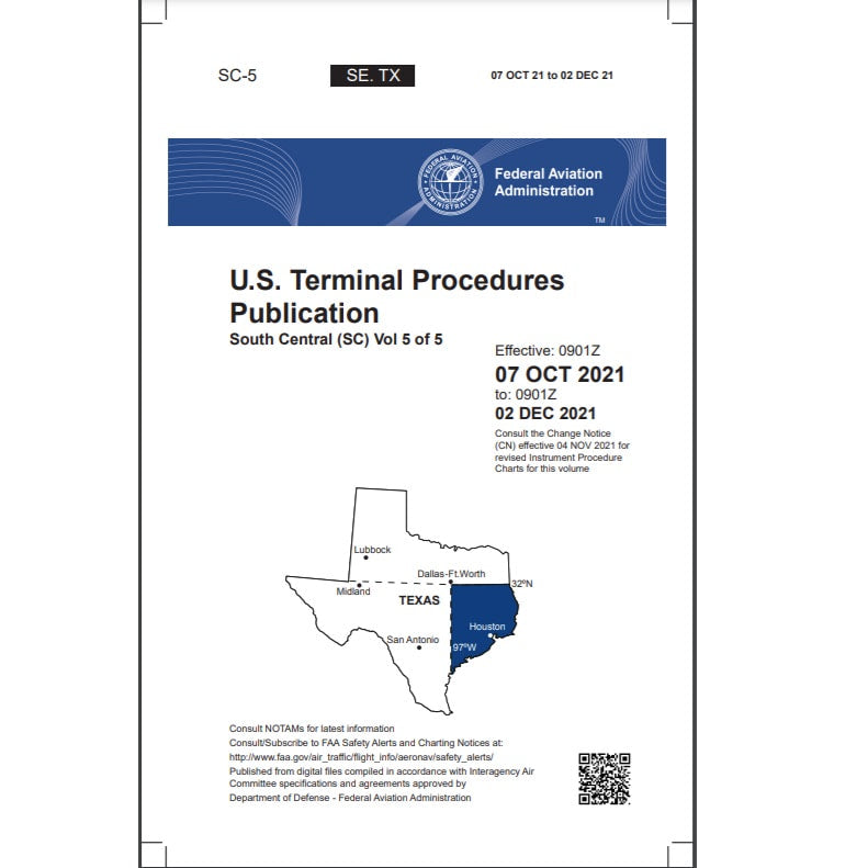 Load image into Gallery viewer, FAA IFR Terminal Procedures Bound South Central (SC-5) Vol 5 of 5 - Select Cycle Date
