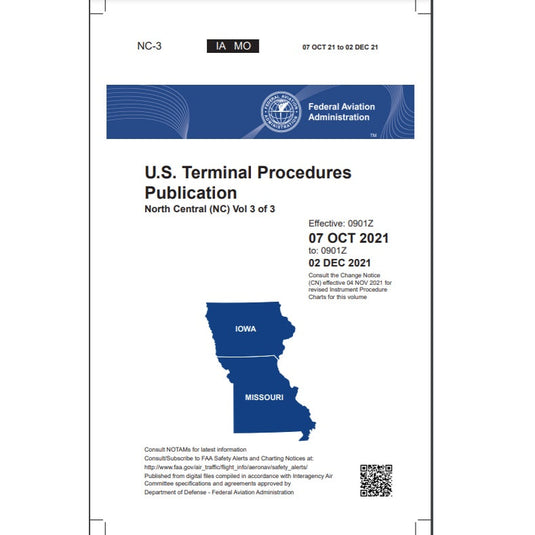 FAA IFR Terminal Procedures Bound North Central (NC-3) Vol 3 of 3 - Select Cycle Date