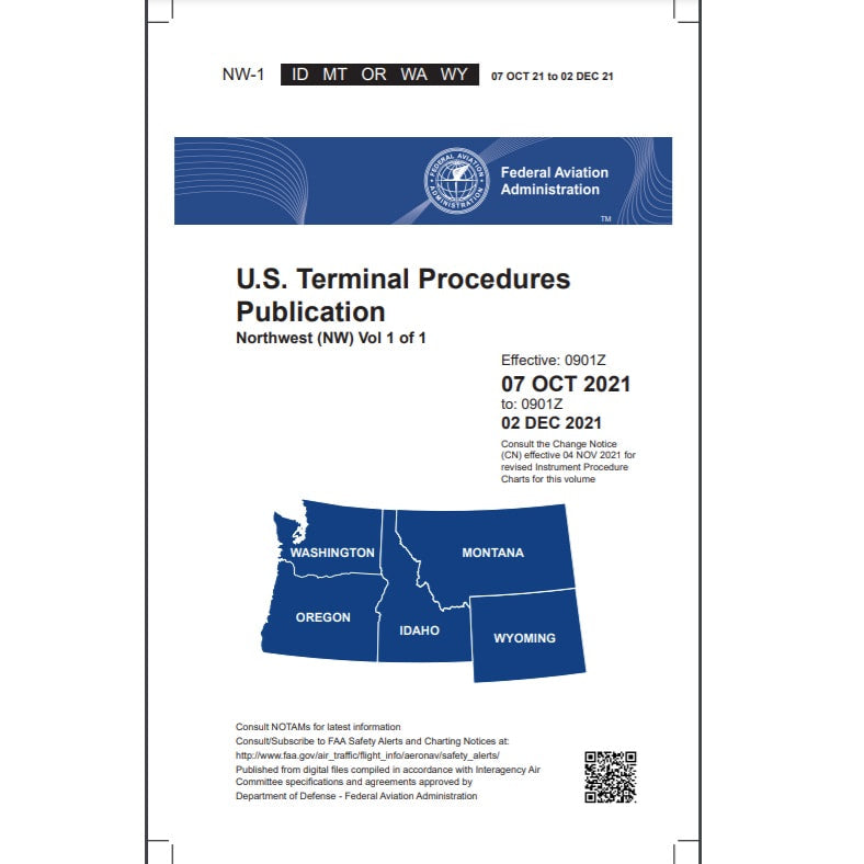 Load image into Gallery viewer, FAA IFR Terminal Procedures Bound Northwest (NW-1) Vol 1 of 1 - Select Cycle Date
