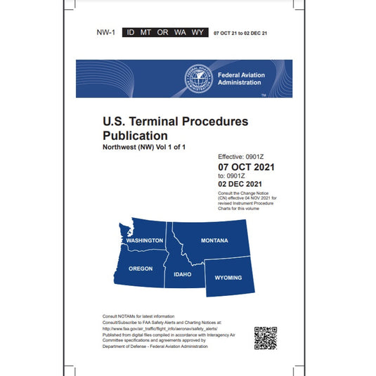FAA IFR Terminal Procedures Bound Northwest (NW-1) Vol 1 of 1 - Select Cycle Date