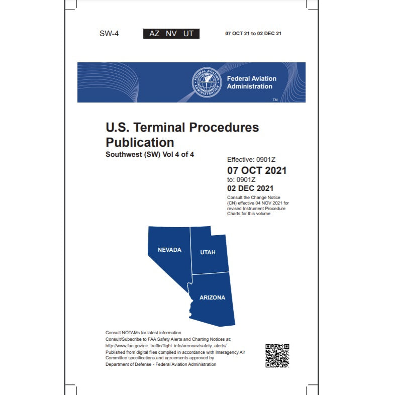 Load image into Gallery viewer, FAA IFR Terminal Procedures Bound Southwest (SW-4) Vol 4 of 4 - Select Cycle Date
