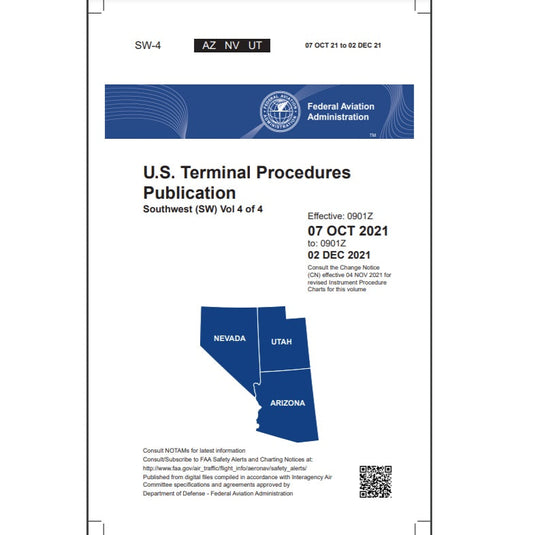 FAA IFR Terminal Procedures Bound Southwest (SW-4) Vol 4 of 4 - Select Cycle Date