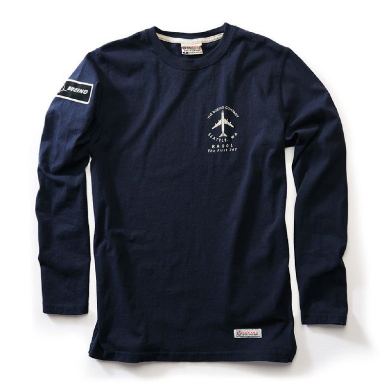 Load image into Gallery viewer, Boeing Long Sleeve T-Shirt (Navy)
