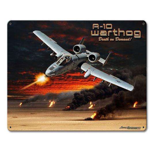 A-10 Warthog Metal Sign