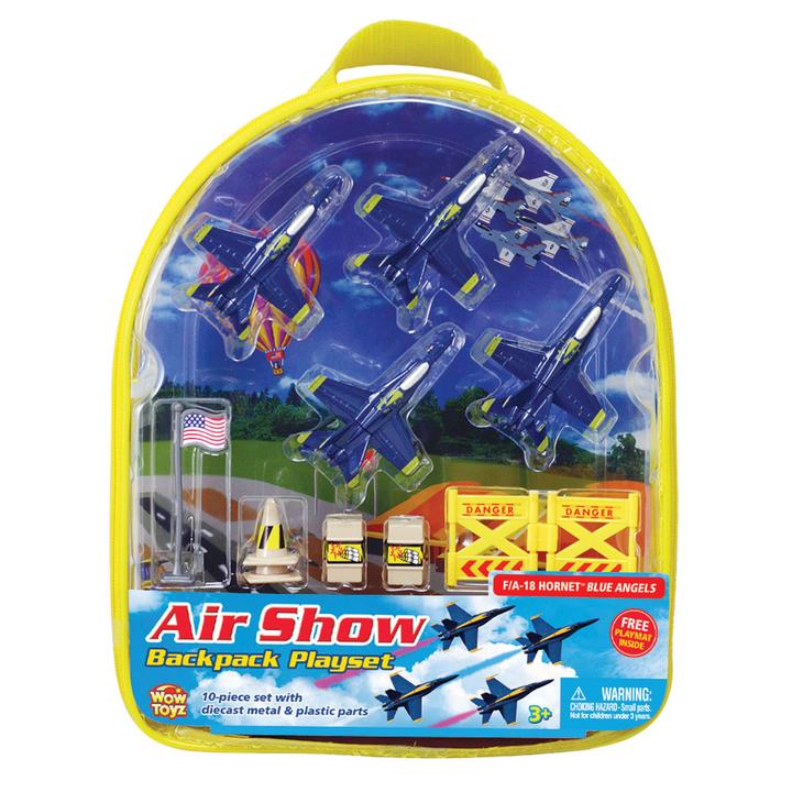 Load image into Gallery viewer, F-18 Blue Angels Backpack Playset
