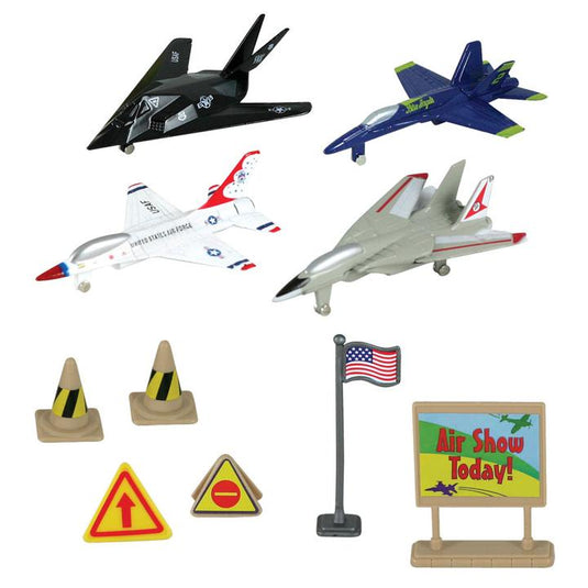 Modern Fighter Planes Backpack Playset