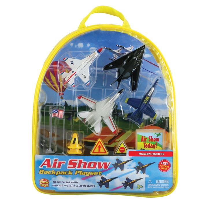 Load image into Gallery viewer, Modern Fighter Planes Backpack Playset
