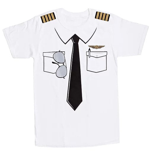 The Pilot Uniform T- Shirt Adult