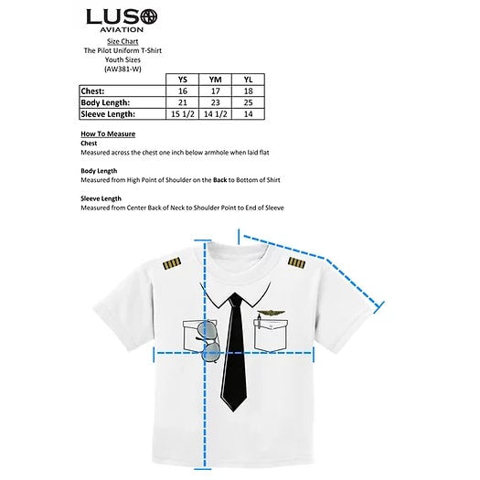 Load image into Gallery viewer, The Pilot Uniform T -Shirt Youth
