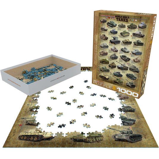 World War II Tanks - 1000-Piece Puzzle