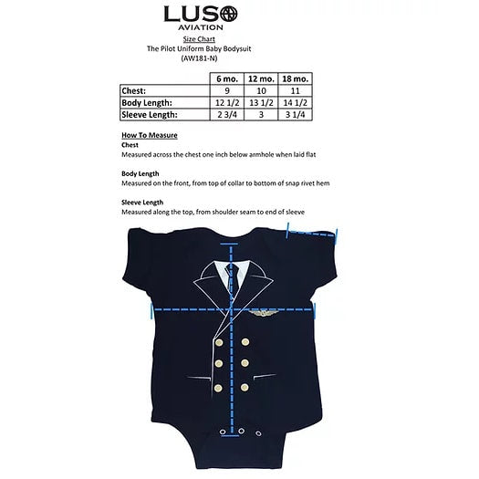 The Pilot Uniform Baby Bodysuit