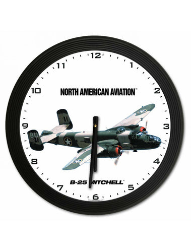 NA B25 Mitchell 18 x 18 Clock - C103