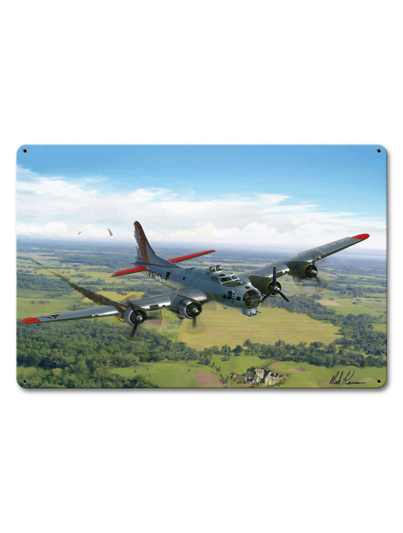 Load image into Gallery viewer, Wounded B-17 Flying Fortress Sign
