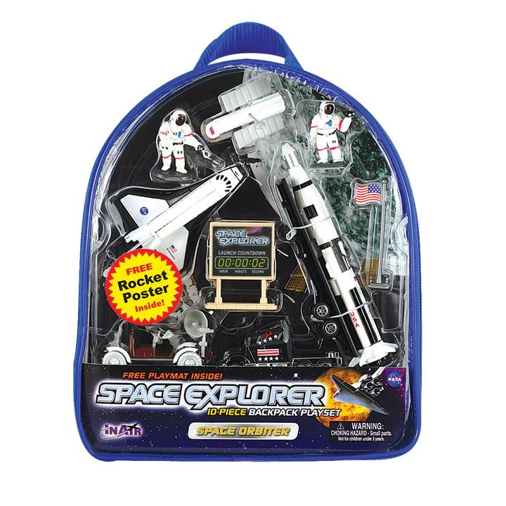 Load image into Gallery viewer, Space Explorer - Space Orbiter Backpack Playset
