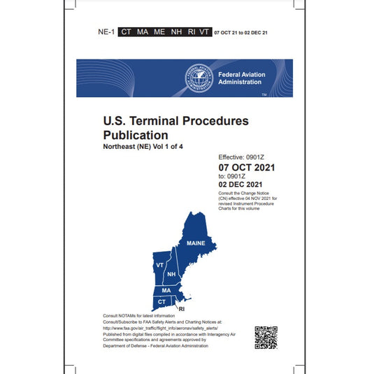 FAA IFR Terminal Procedures Bound Northeast (NE-1) Vol 1 of 4 - Select Cycle Date