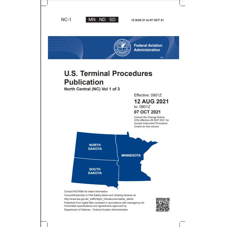 Load image into Gallery viewer, FAA IFR Terminal Procedures Bound North Central (NC-1) Vol 1 of 3 - Select Cycle Date
