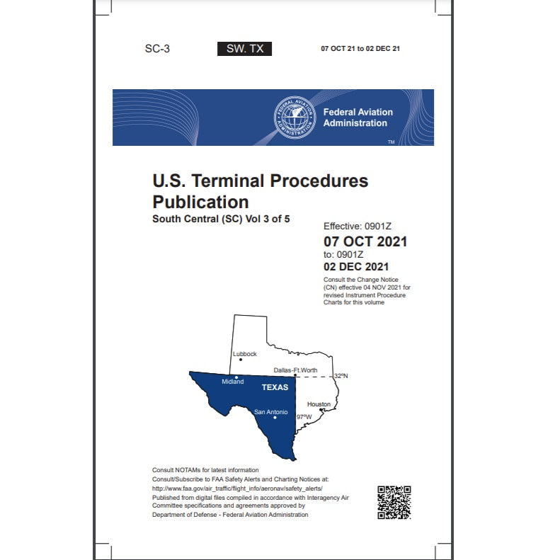 Load image into Gallery viewer, FAA IFR Terminal Procedures Bound South Central (SC-3) Vol 3 of 5 - Select Cycle Date
