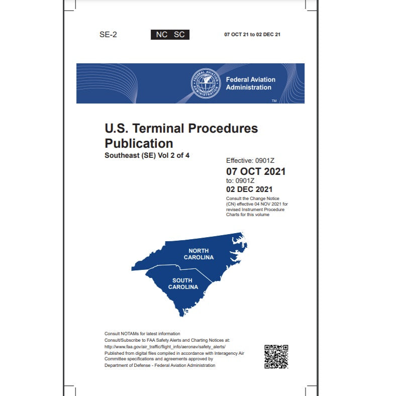 Load image into Gallery viewer, FAA IFR Terminal Procedures Bound Southeast (SE-2) Vol 2 of 4 - Select Cycle Date

