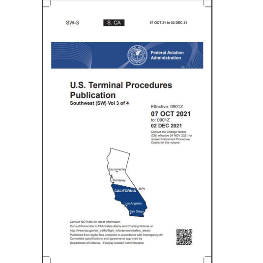 FAA IFR Terminal Procedures Bound Southwest (SW-3) Vol 3 of 4 - Select Cycle Date