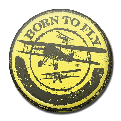 Born to Fly Circle Fridge Magnet