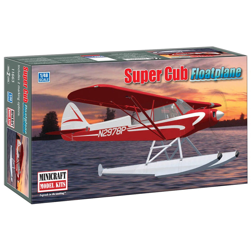 Load image into Gallery viewer, 1/48 Piper Super Cub Float Plane w/ 2 Marking Options - 11663
