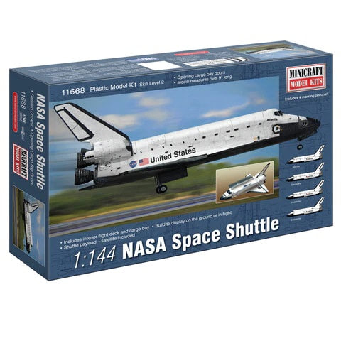 1/144 NASA Shuttle w/decals for Endeavour, Discovery, Atlantis & Enterprise - 11668