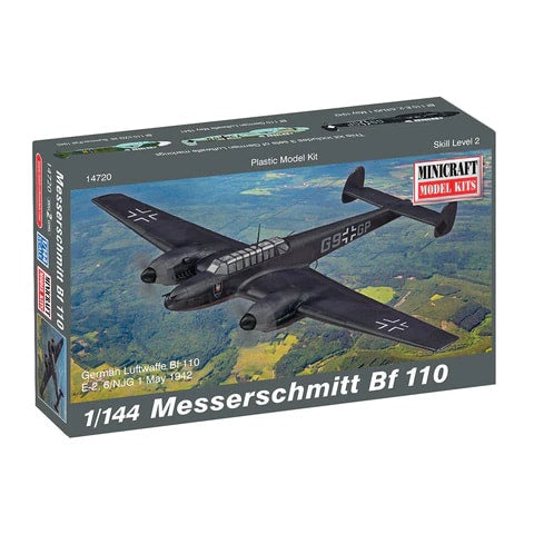 1/144 Bf-110 Messerschmitt w/ 2 Marking Options  - 14720
