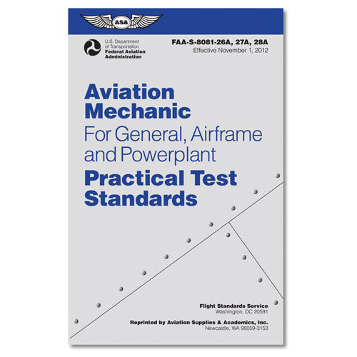 ASA Practical Test Standards: Aviation Mechanic Airframe and Powerplant | ASA-8081-AMT-4