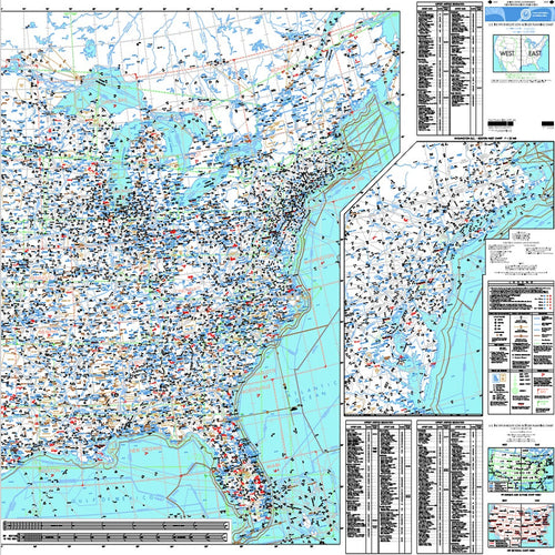 US IFR/VFR Low Altitude Planning Chart - Flat (Rolled)