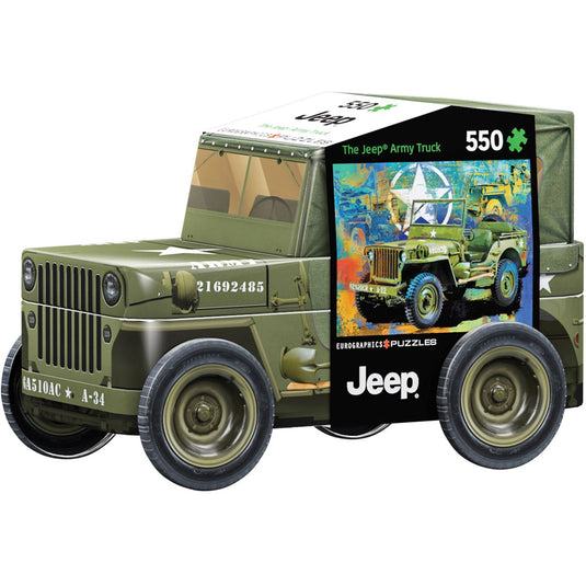 Military Jeep Puzzle Tin - 550-Piece Puzzle