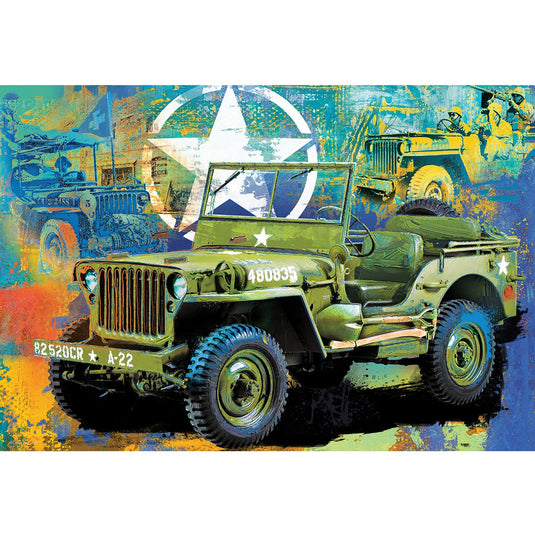 Military Jeep Puzzle Tin - 550-Piece Puzzle