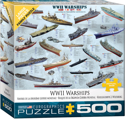 World War II Warships - 500-Piece Puzzle