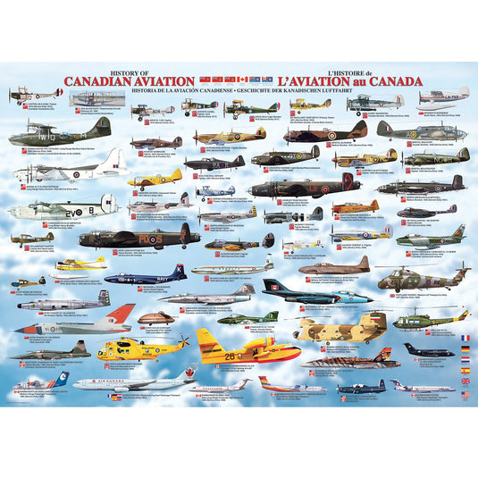 History of Canadian Aviation - 1,000 Piece Puzzle