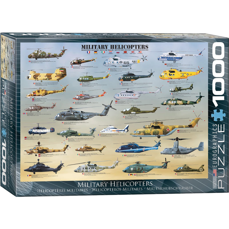 Load image into Gallery viewer, Military Helicopters - 1000-Piece Puzzle
