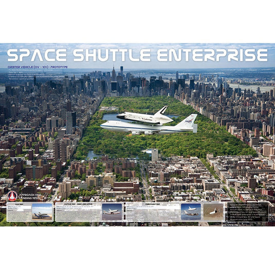 Shuttle Enterprise & Central Park Poster