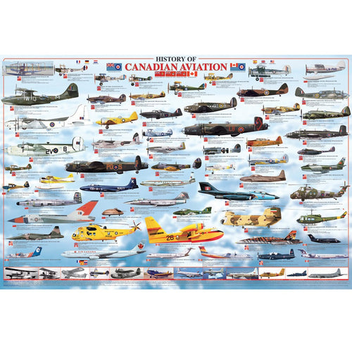 History Of Canadian Aviation Poster