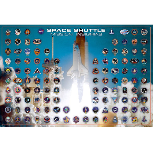 Space Shuttle Mission Insignias Poster
