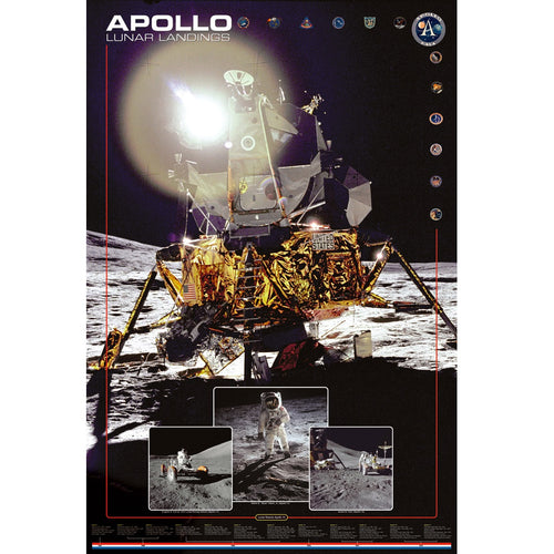 Apollo Lunar Landings Poster