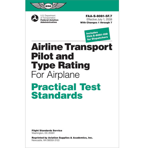 Airline Transport Pilot and Type Rating Practical Test Standards for Airplane
